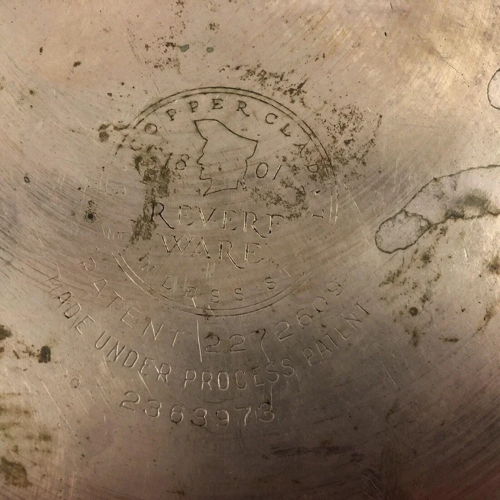 Revere Ware Copper Clad 1.5 Quart Sauce Pan Pre 1968 Process With Lid‎ 2363973